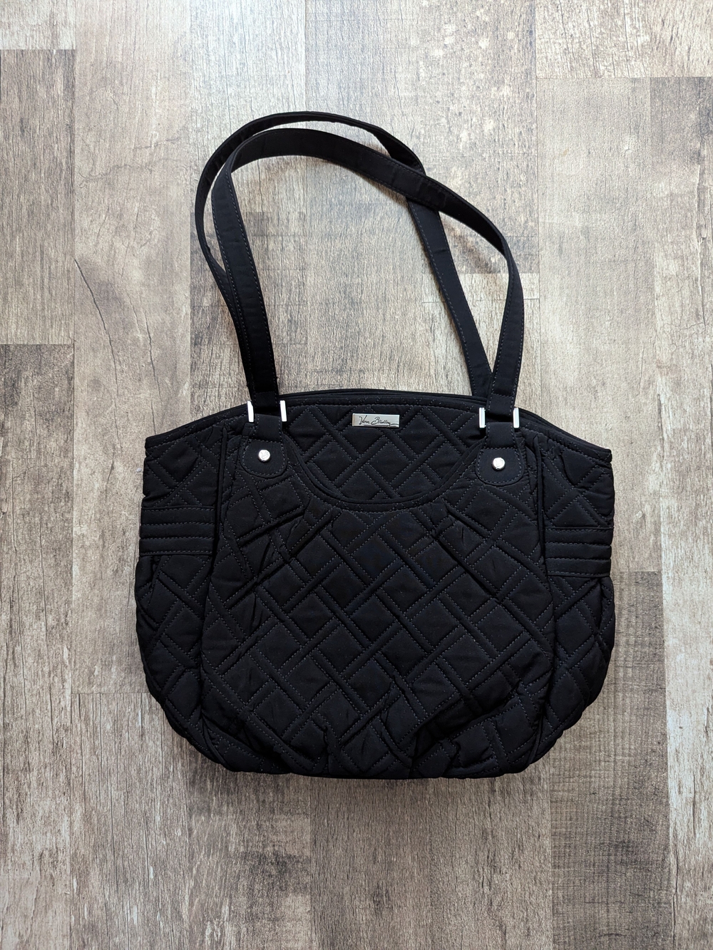 Vera Bradley Black Quilted Shoulder Bag